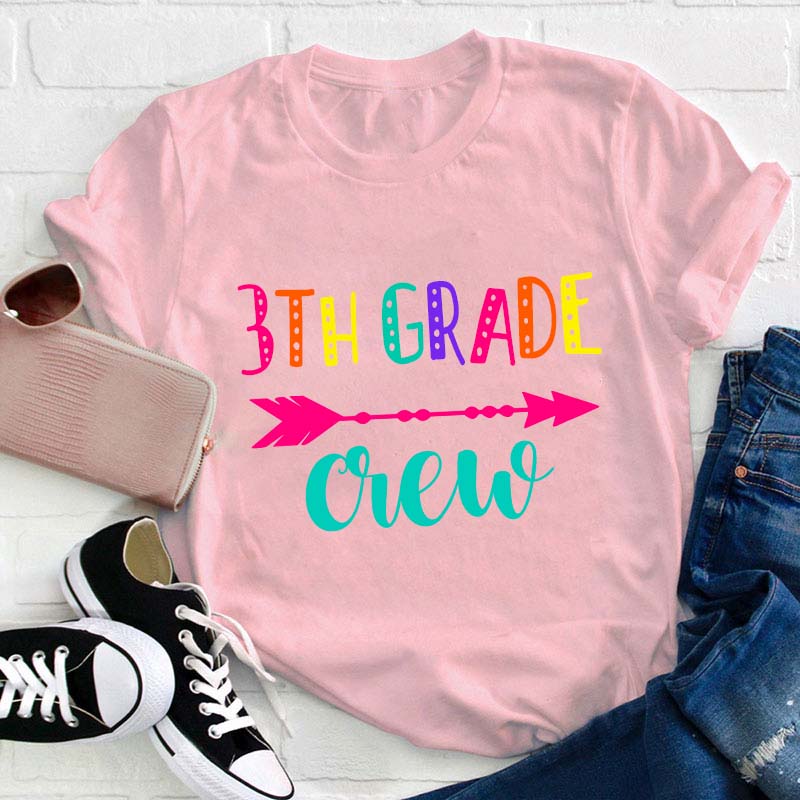 Personalized Grade Teacher Crew Teacher T-Shirt