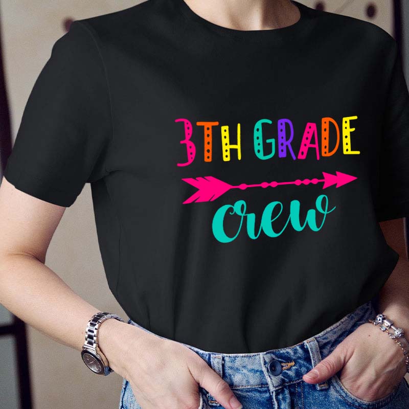 Personalized Grade Teacher Crew Teacher T-Shirt