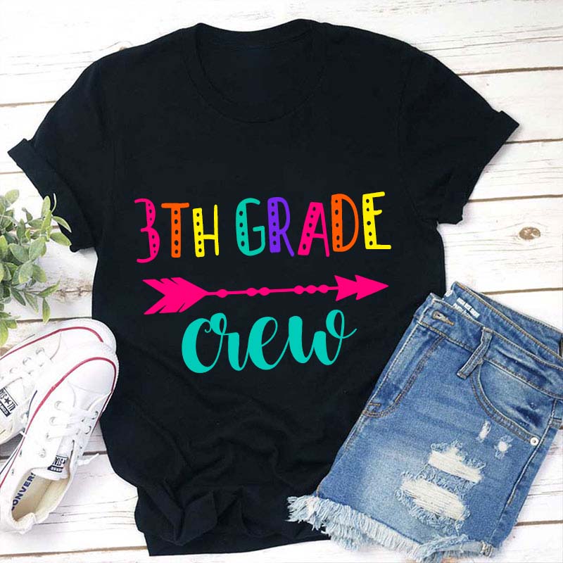 Personalized Grade Teacher Crew Teacher T-Shirt