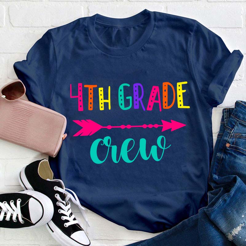 Personalized Grade Teacher Crew Teacher T-Shirt