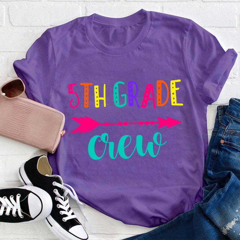 Personalized Grade Teacher Crew Teacher T-Shirt