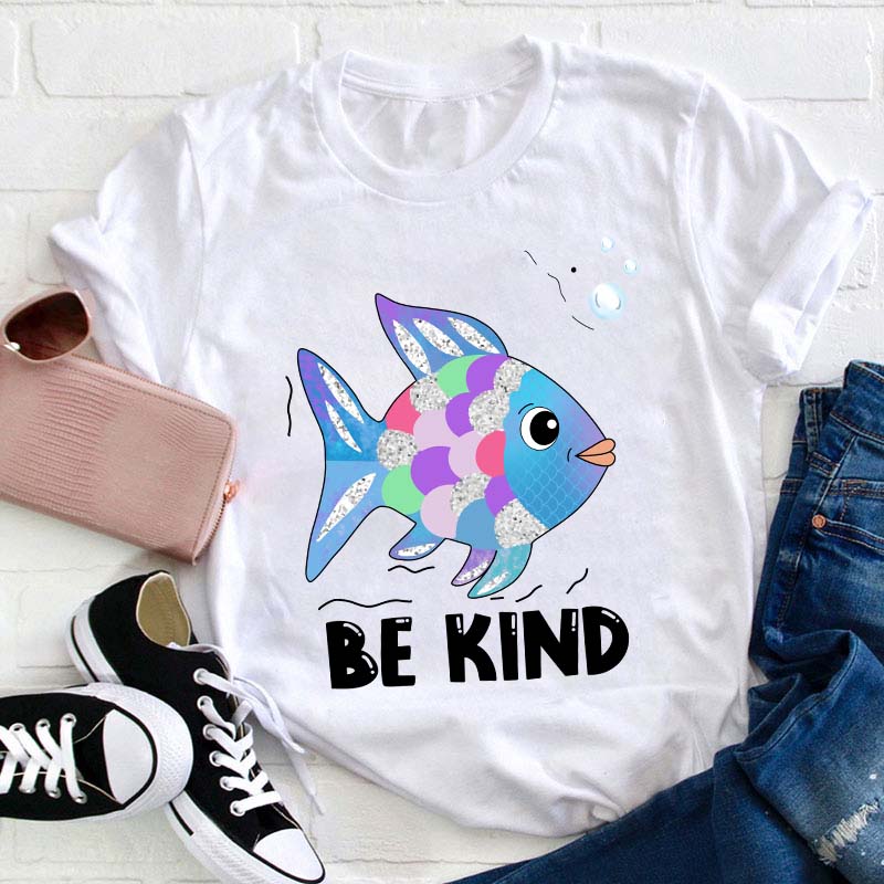 Be Kind Colorful Fish  Swimming T-Shirt