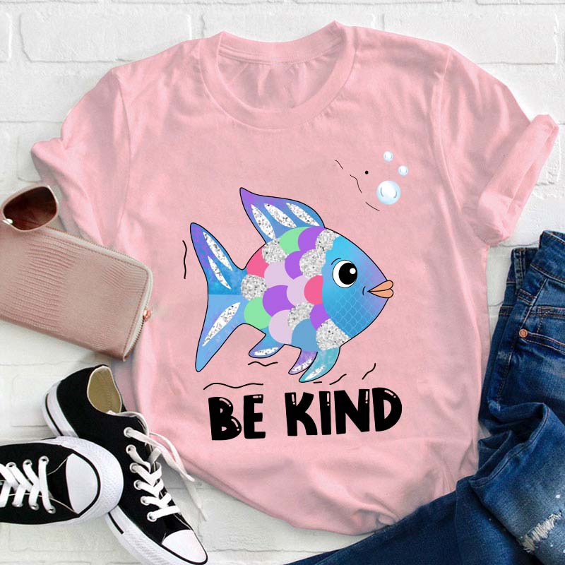 Be Kind Colorful Fish  Swimming T-Shirt