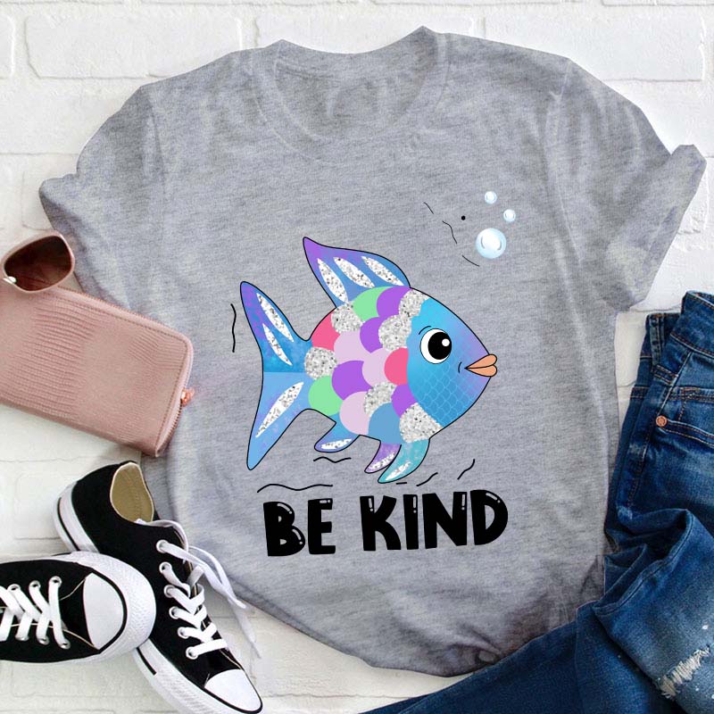 Be Kind Colorful Fish  Swimming T-Shirt