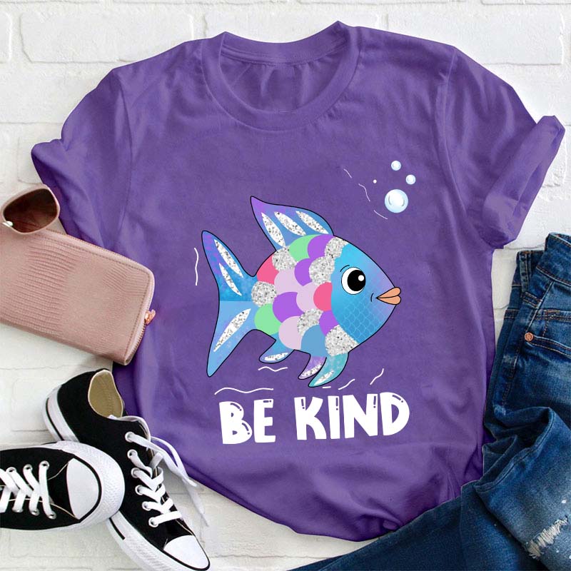 Be Kind Colorful Fish  Swimming T-Shirt