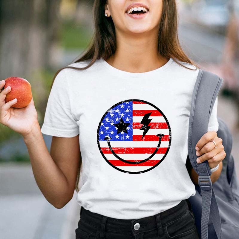 Smile Flag Teacher T-Shirt