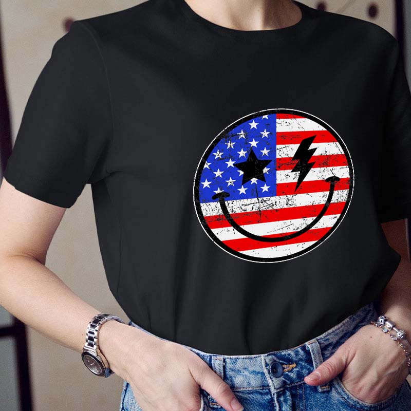 Smile Flag Teacher T-Shirt