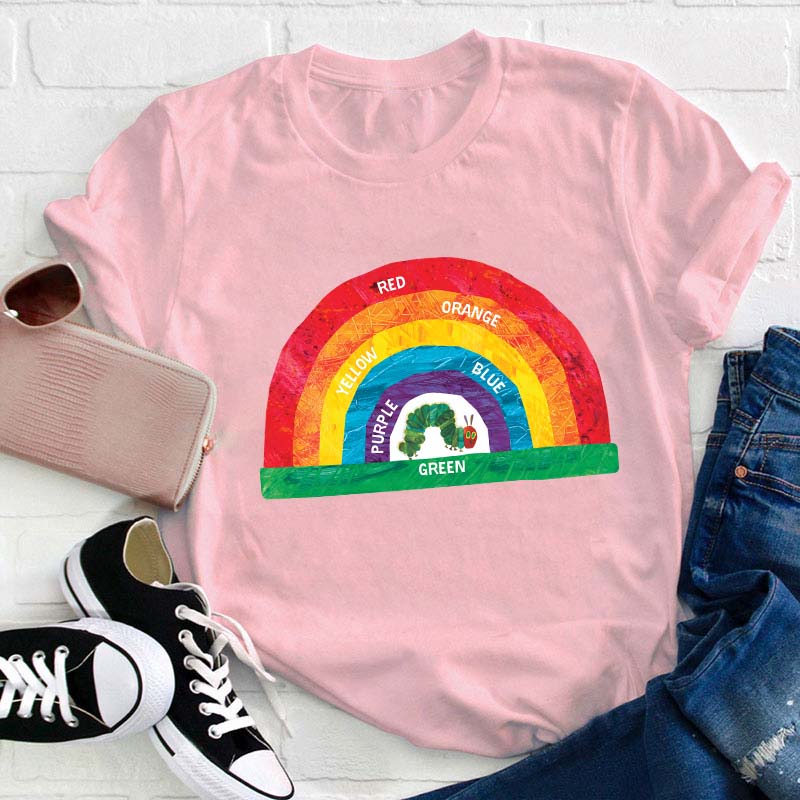 VHC Beautiful Rainbow Filled With Colors Teacher T-Shirt