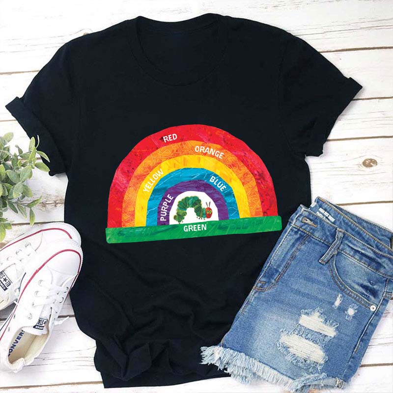 VHC Beautiful Rainbow Filled With Colors Teacher T-Shirt