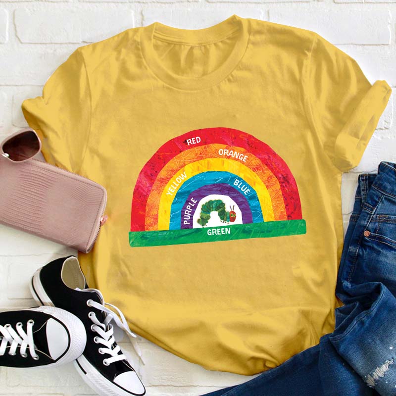 VHC Beautiful Rainbow Filled With Colors Teacher T-Shirt