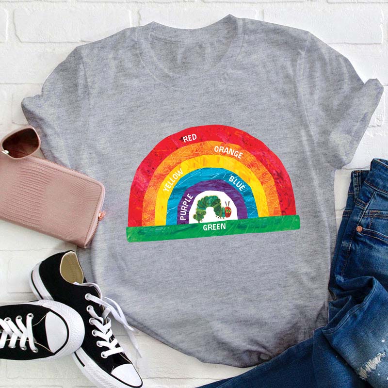 VHC Beautiful Rainbow Filled With Colors Teacher T-Shirt