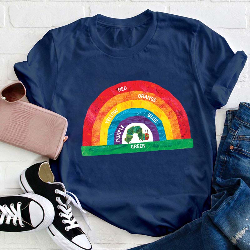 VHC Beautiful Rainbow Filled With Colors Teacher T-Shirt
