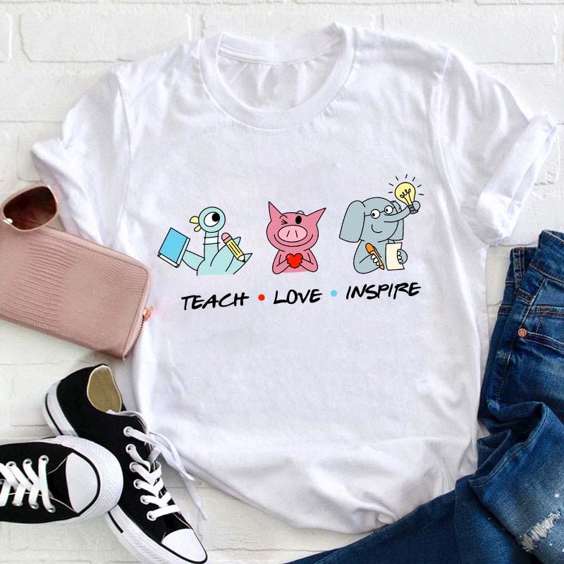 Teach Love Inspire Teacher T-Shirt