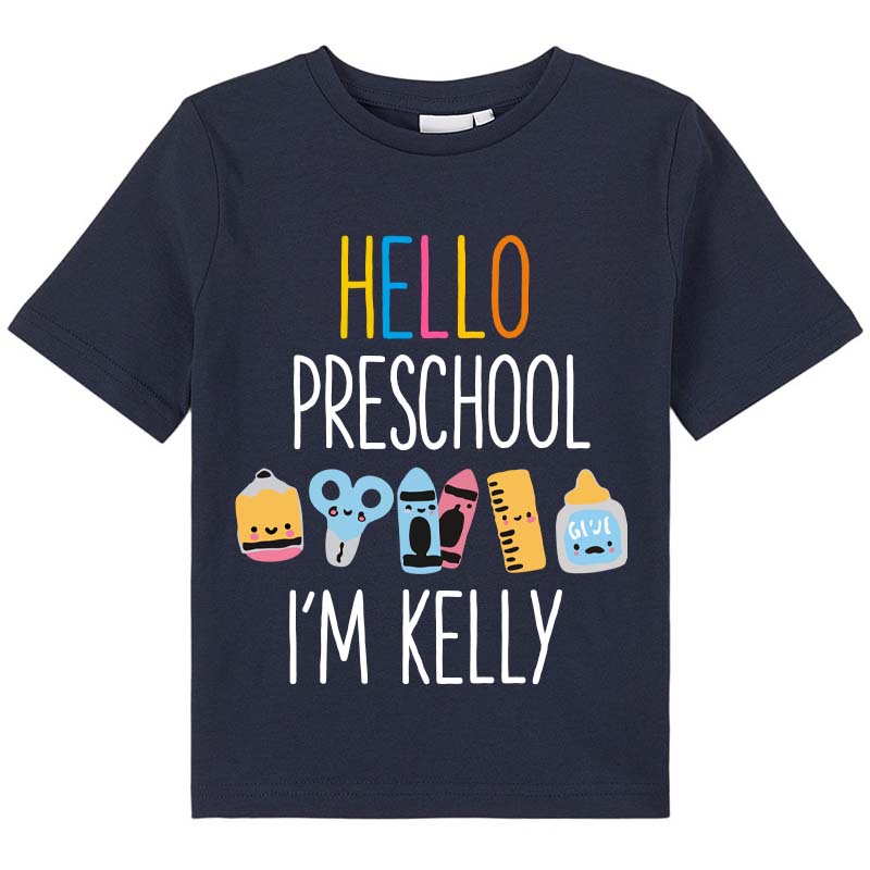 Personalized Hello I'm Kids T-Shirt