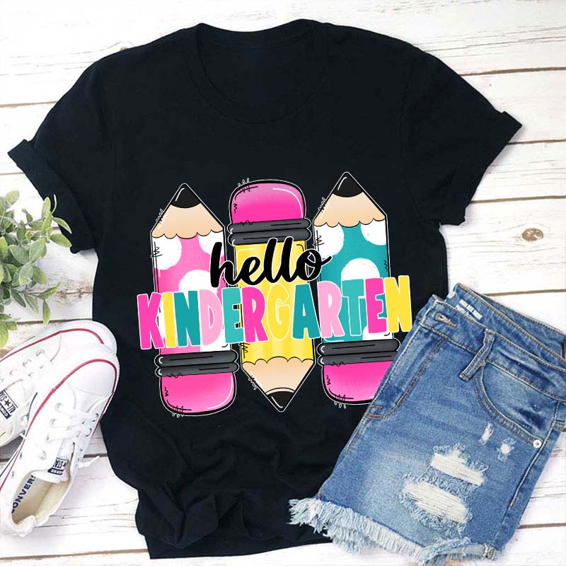 Personalized Grade Hello Teacher T-Shirt