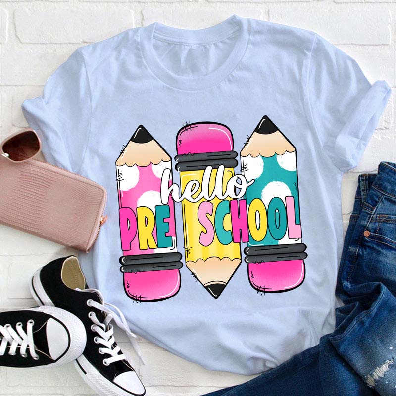 Personalized Grade Hello Teacher T-Shirt