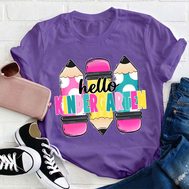 Personalized Grade Hello Teacher T-Shirt