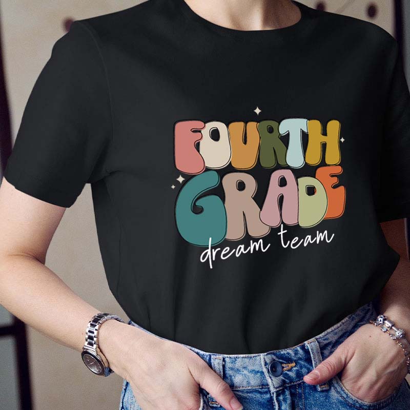 Personalized Flashing Letter Teacher T-Shirt