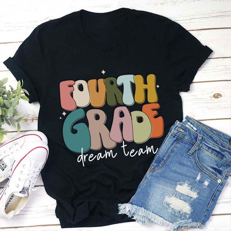 Personalized Flashing Letter Teacher T-Shirt Sale-Teachersgram