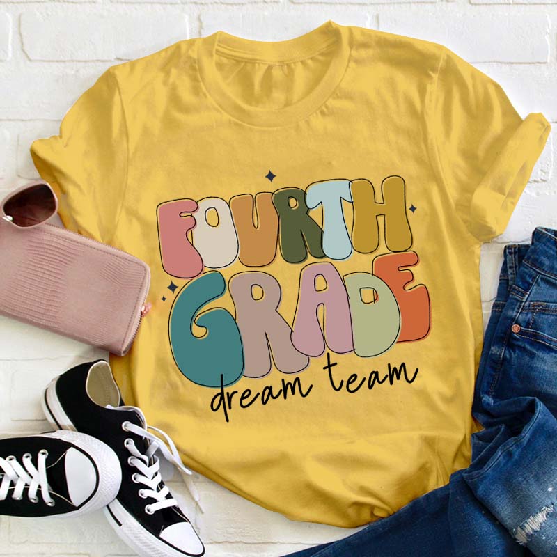 Personalized Flashing Letter Teacher T-Shirt