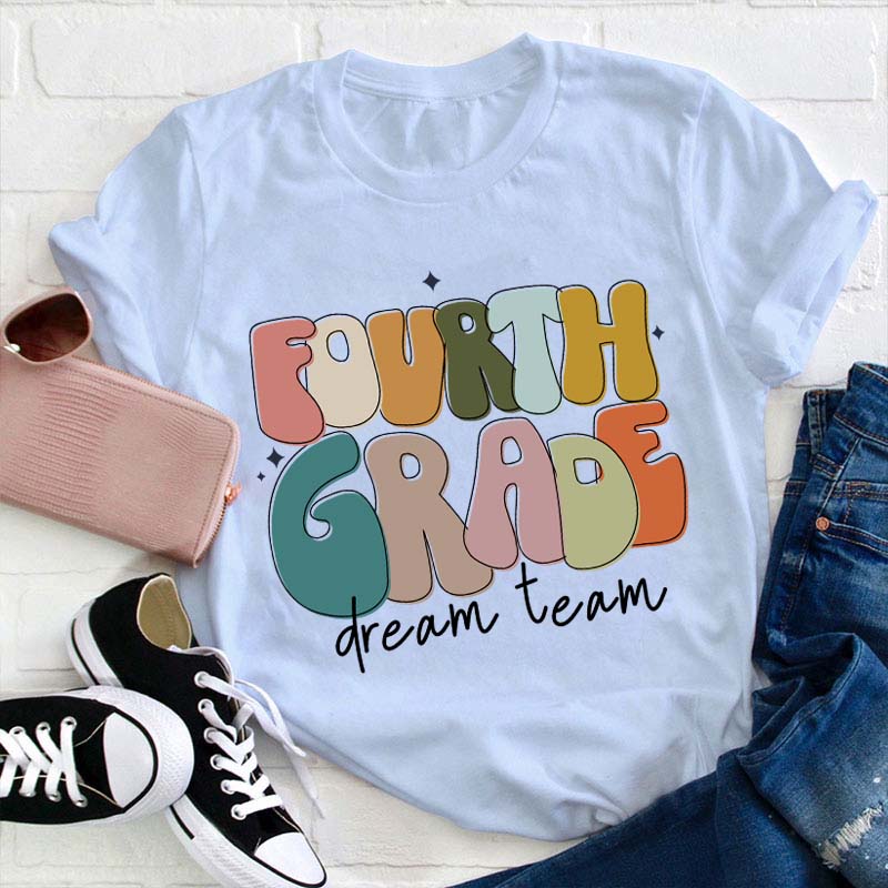 Personalized Flashing Letter Teacher T-Shirt