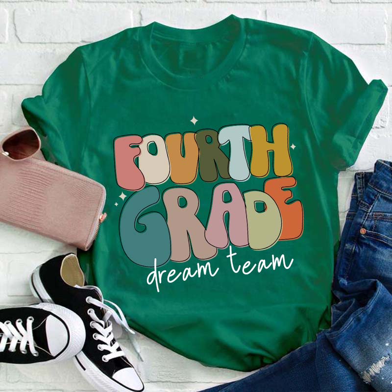 Personalized Flashing Letter Teacher T-Shirt