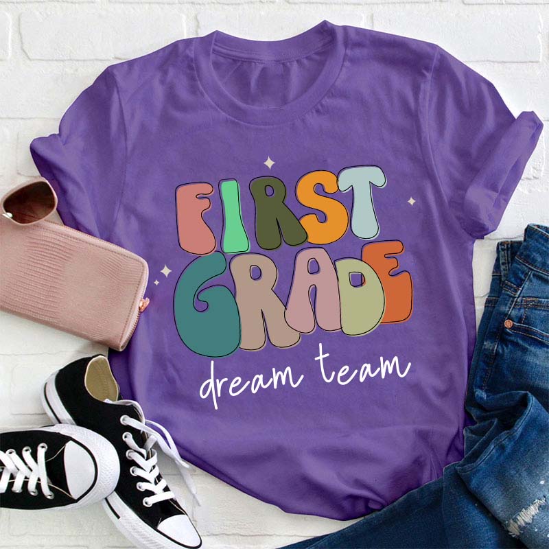 Personalized Flashing Letter Teacher T-Shirt