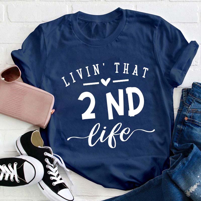 Personalized Livin' That Life Teacher T-Shirt