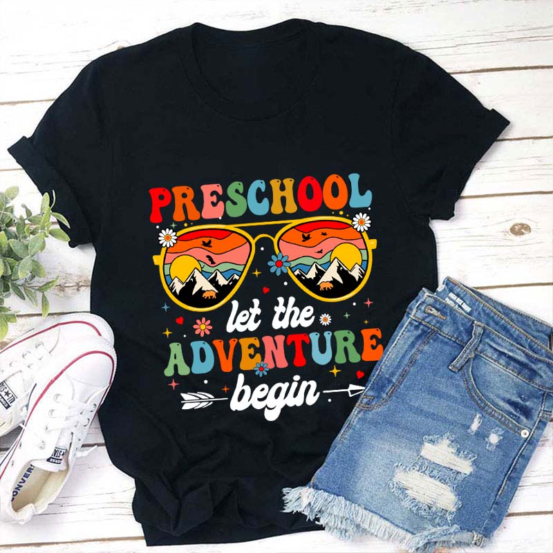 Personalized Let The Adventure Begin Teacher T-Shirt