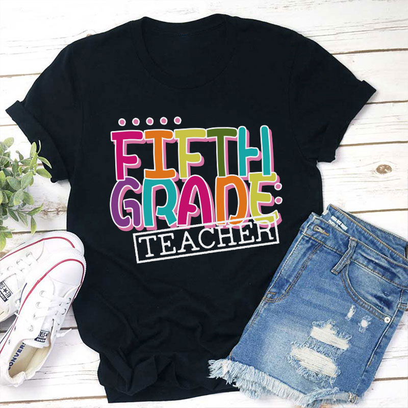 Personalized Grade Teacher T-Shirt