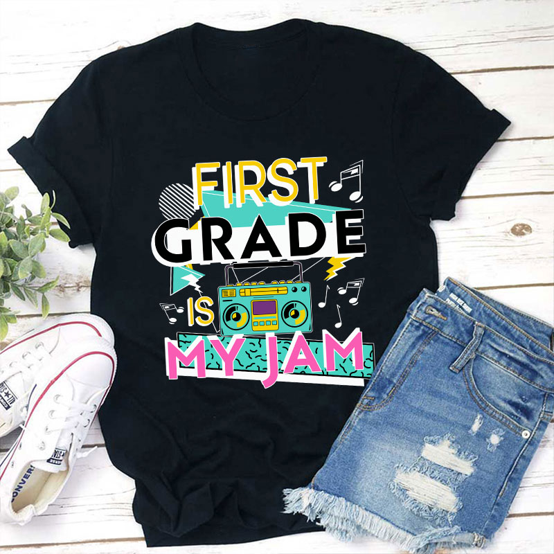 Personalized Grade Is My Jam Teacher T-Shirt