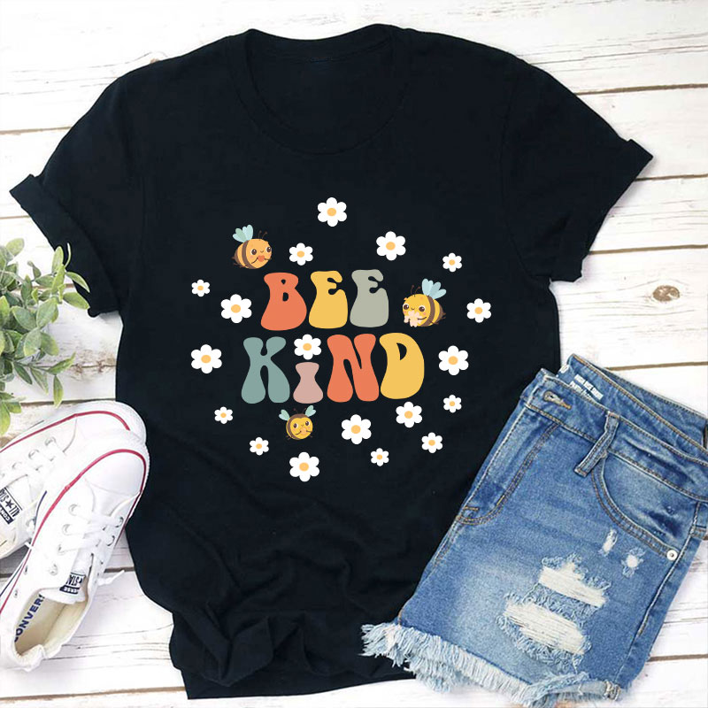 Bee Kind Teacher T-Shirt Sale-Teachersgram