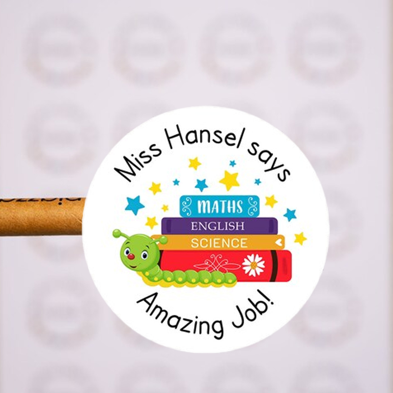 Personalized Amazing Job Teacher Stickers