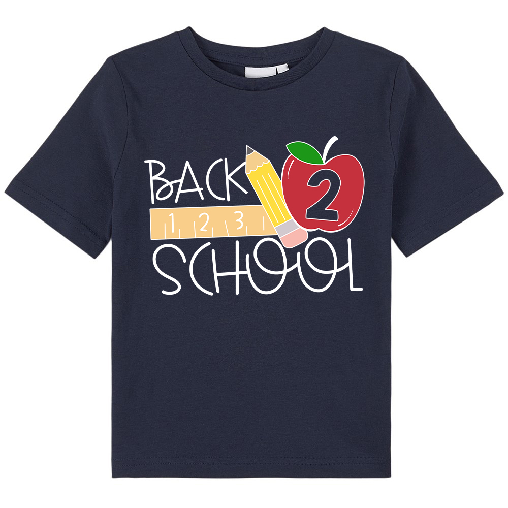 Back School 2 Pencil Kids T-Shirt