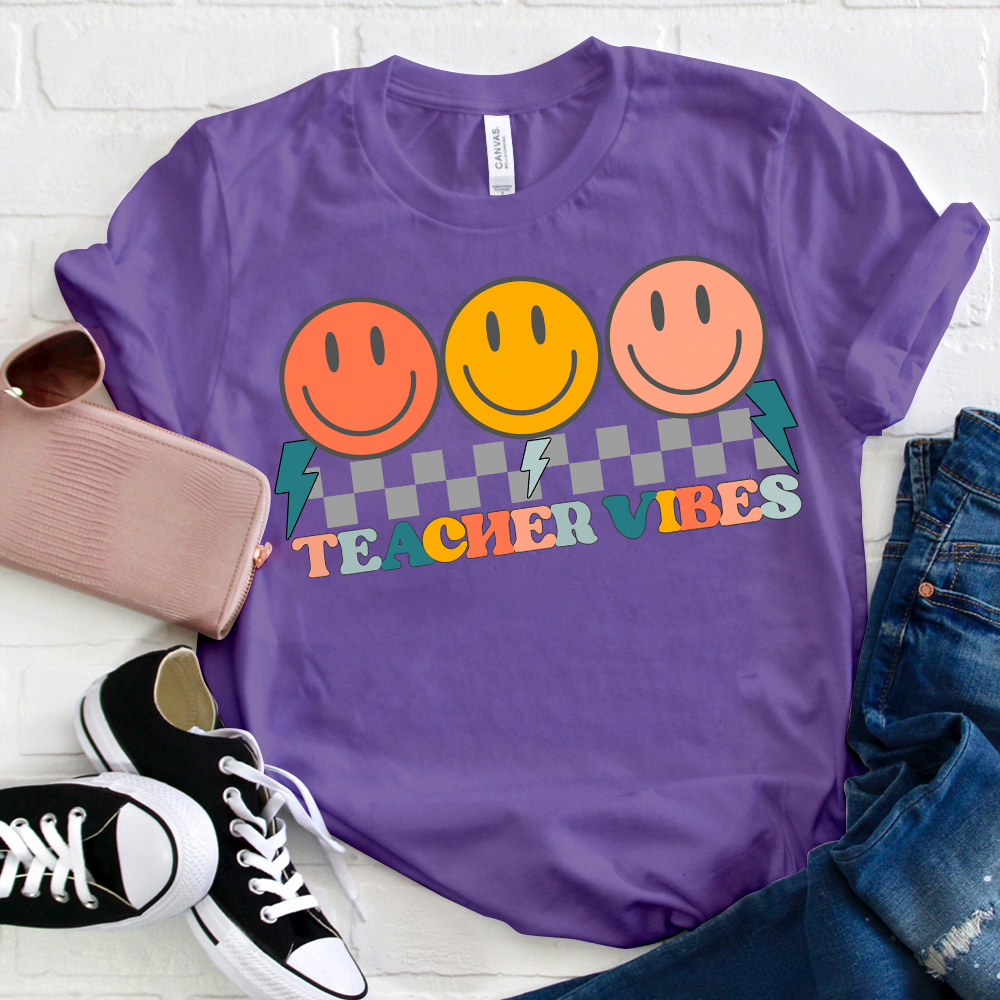 Teacher Vibes Big Smiles T-Shirt