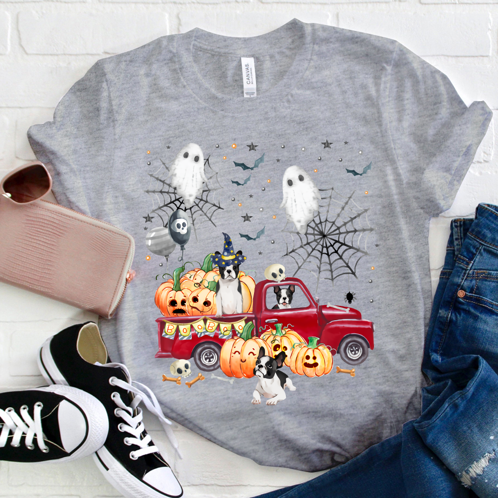 Halloween Pumpkin Car T-Shirt