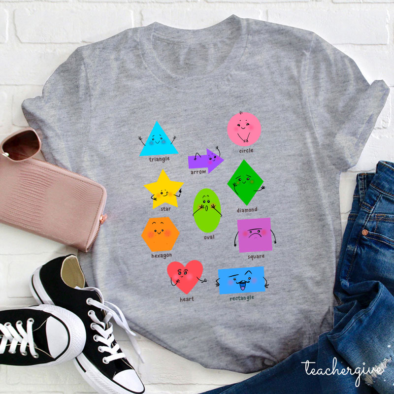 Learn Shapes With Me Teacher T-Shirt