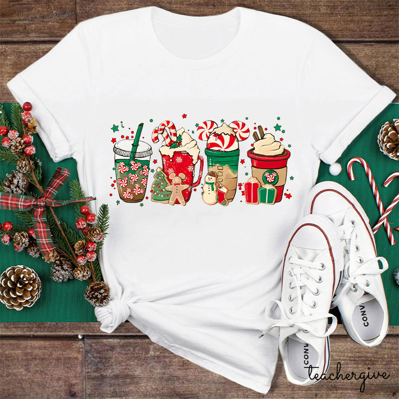Bet You Want Some Christmas Drink Teacher T-Shirt