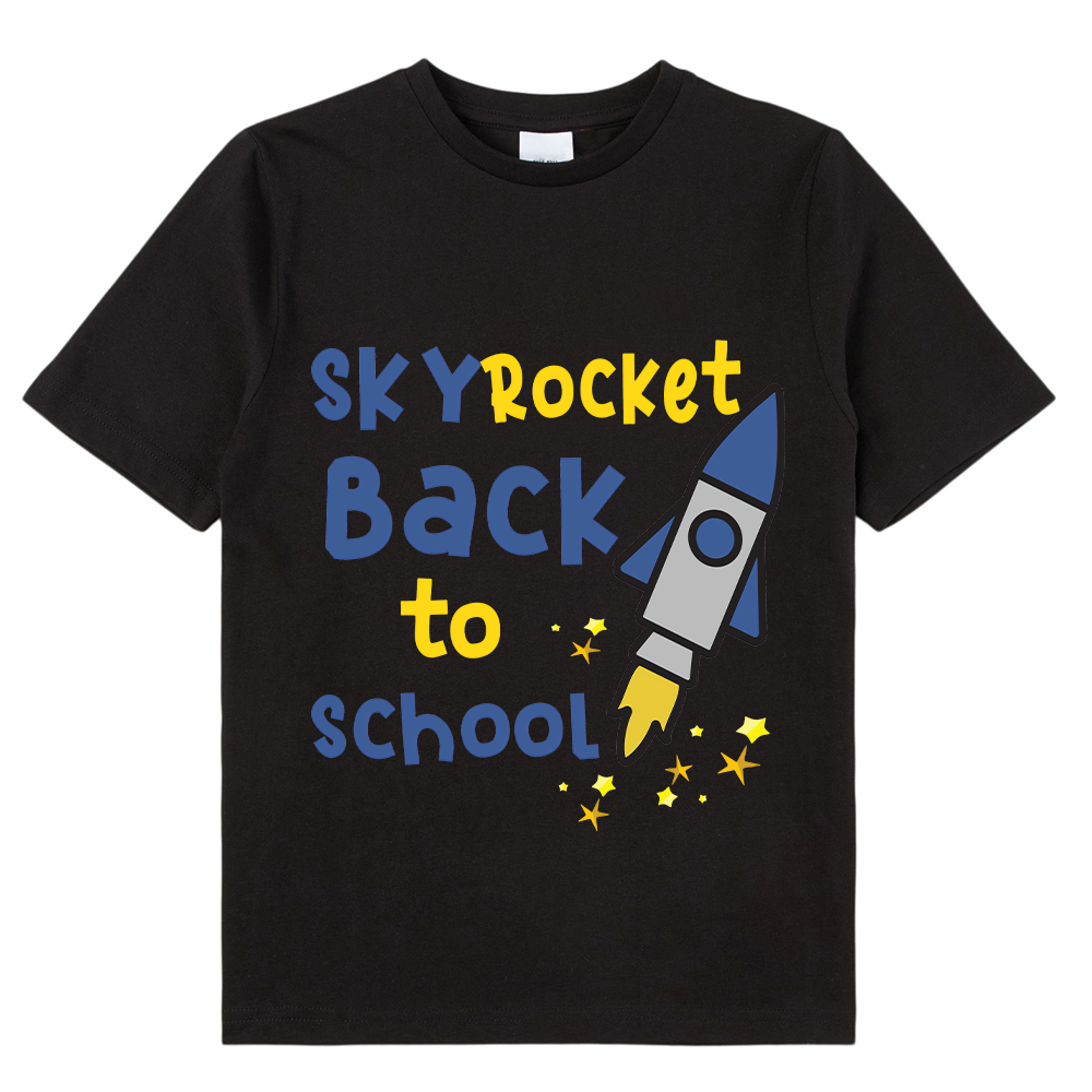 Sky Rocket Back To School Kids T-Shirt