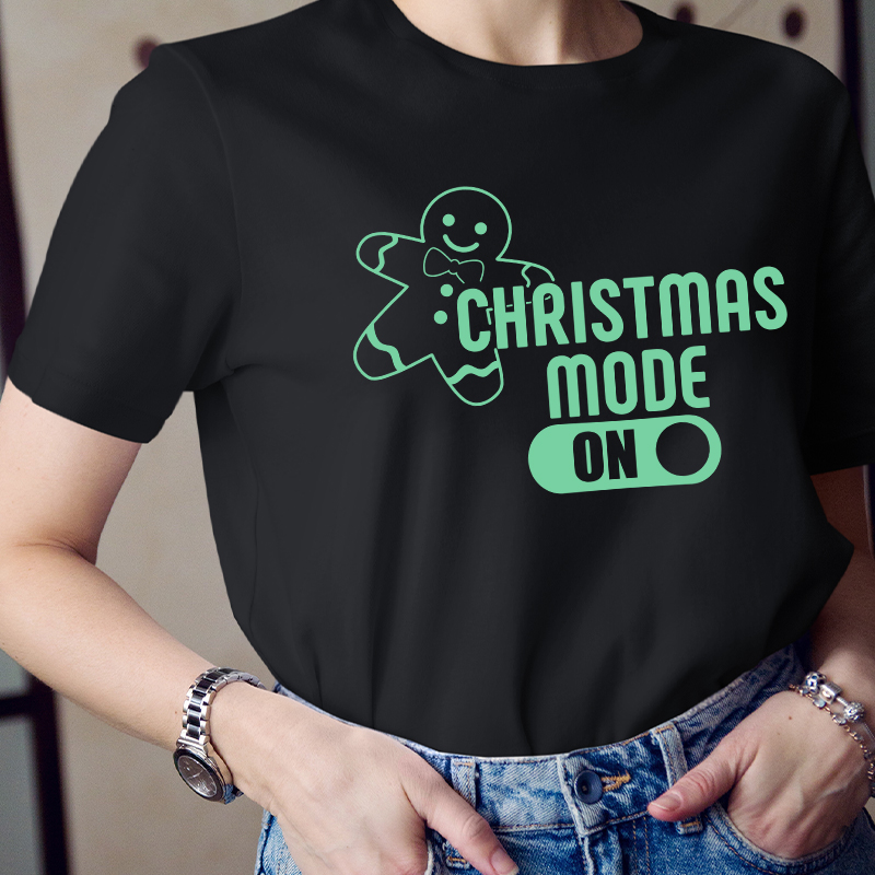 Christmas Mode On Teacher T-Shirt