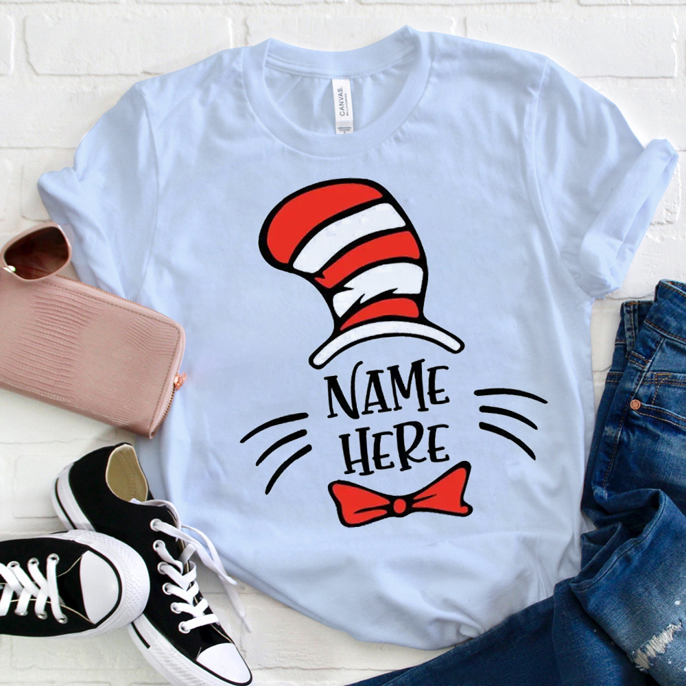 Personalized Teacher Name Cat T-Shirt
