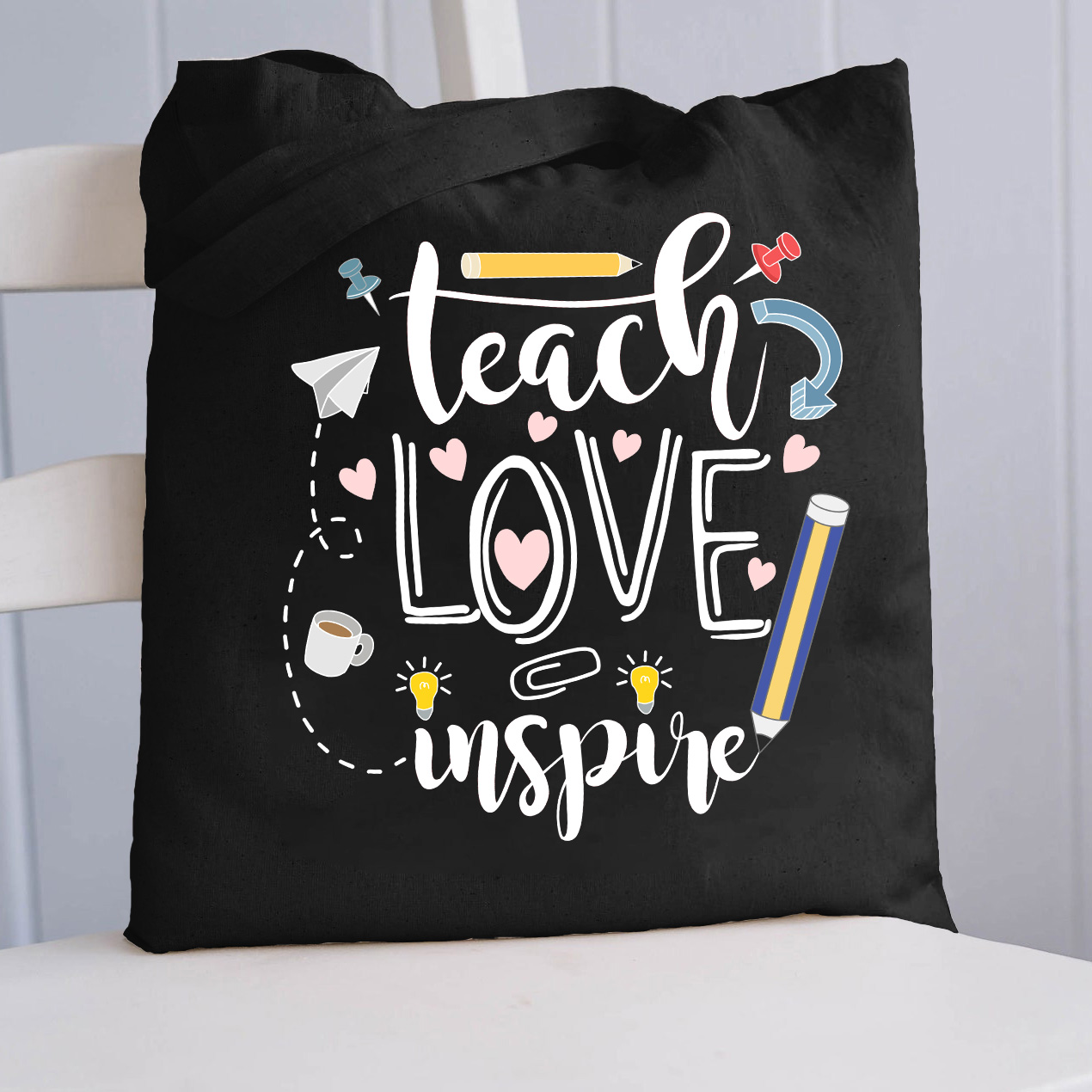 Teacher Love Inspire Classic Tote Bag