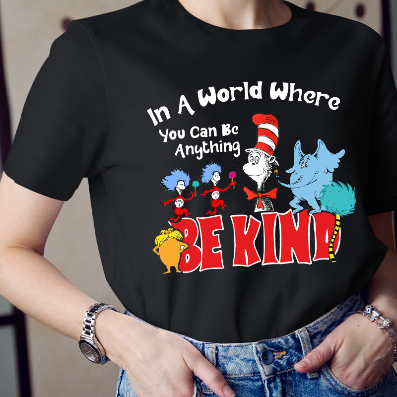 In A World Where You Can Be Anything Circus Figures T-Shirt