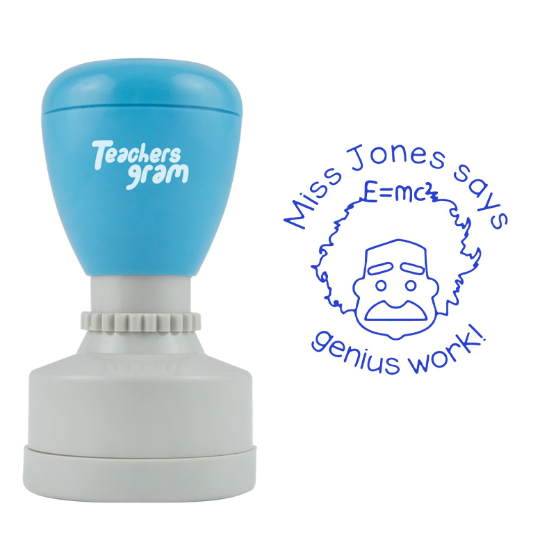 Personalized Genius Work Stamp