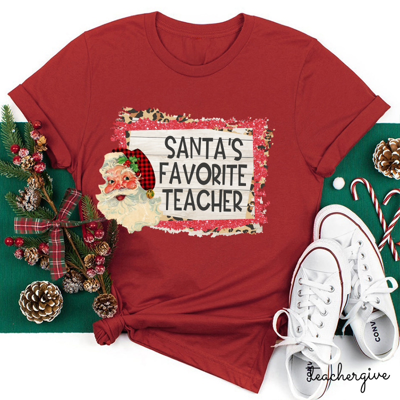 Santa's Favorite Teacher T-Shirt