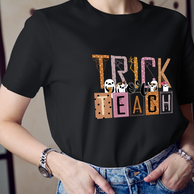 Trick Or Teach Today We All Are Ghost Teacher T-Shirt