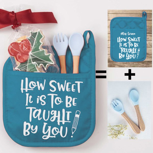 Personalized How Sweet Teacher Gift Pot Holder