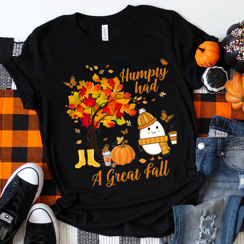 It's A Great Fall Humpty Teacher T-Shirt
