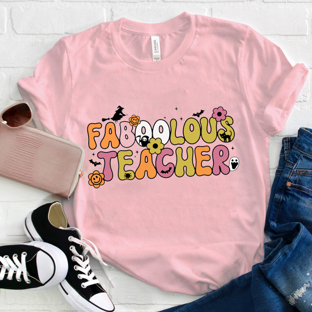 Faboolous Teacher Halloween Witch T-Shirt