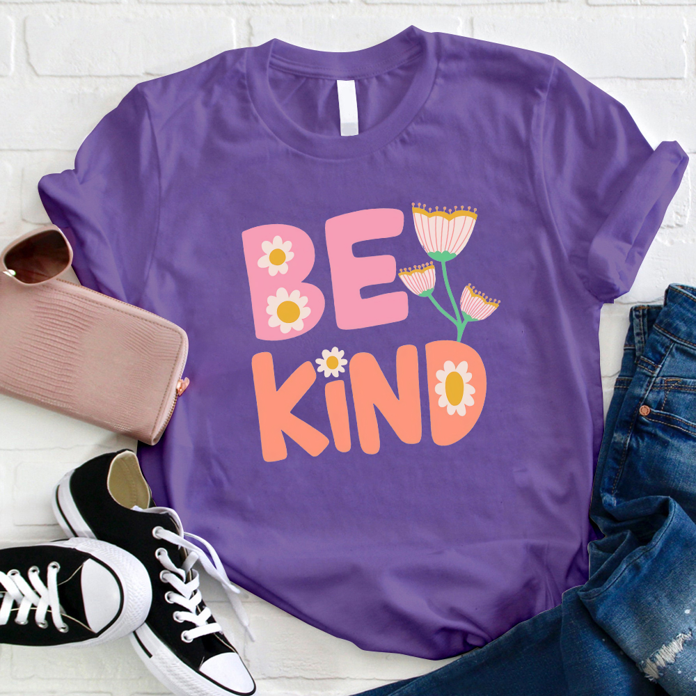 Pinky Flower Be Kind T-Shirt